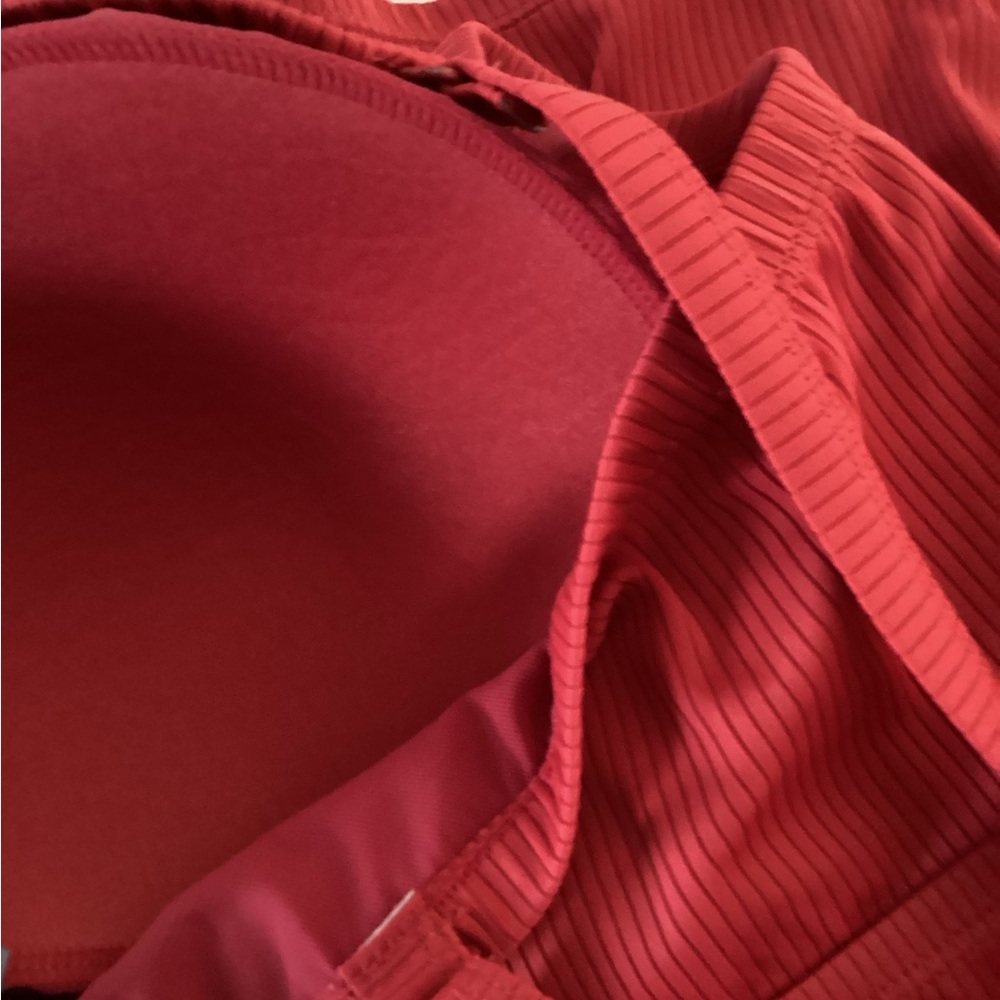 Torrid Vibrant Red Wireless Ribbed Strapless Swimtop - Picture 9 of 11